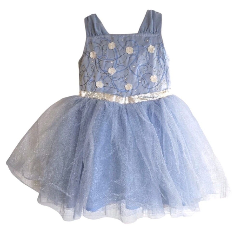 Disney Jumping Beans Cinderella Inspired Blue Dress Beautiful Ball Gown Size 2T